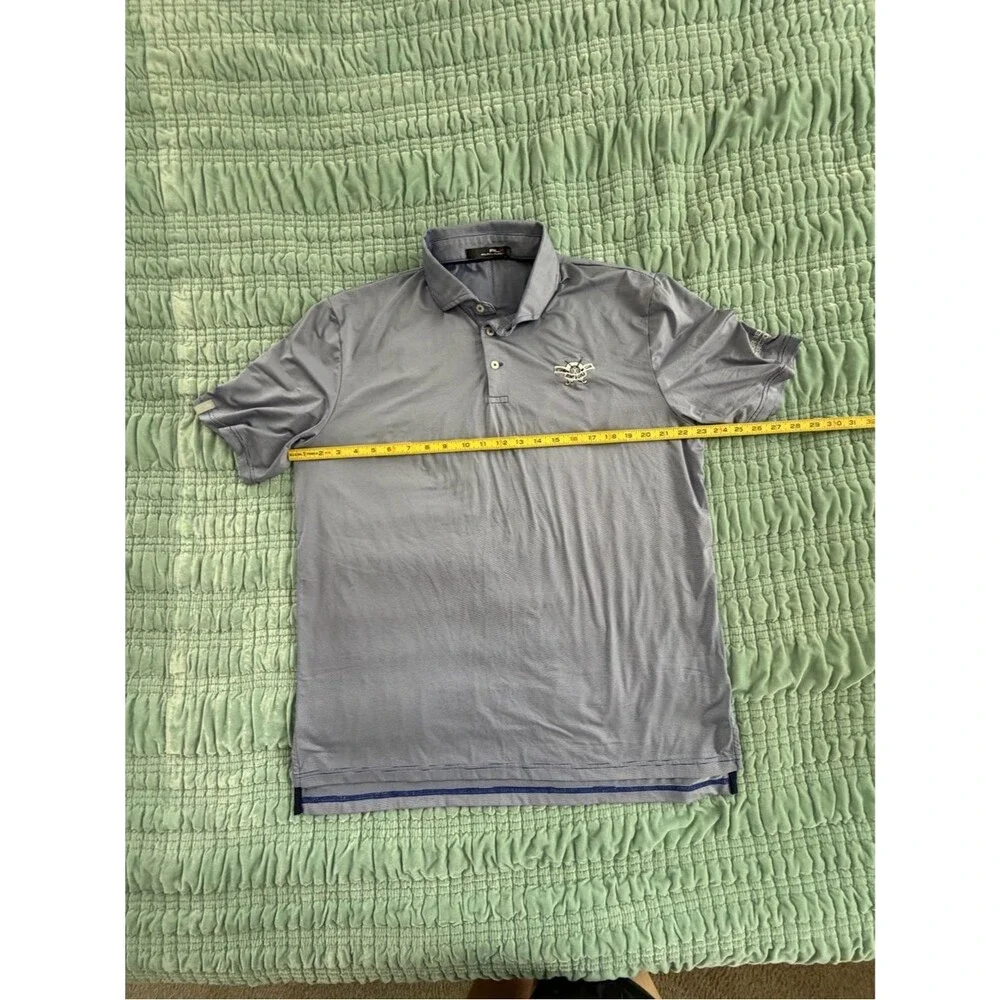 Ralph Lauren Light Gray Polo Shirt with Embroidered Crest-Large